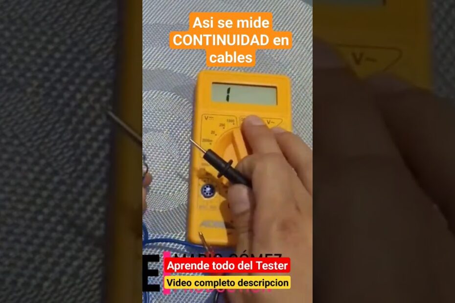 comprobación de continuidad en todas las líneas