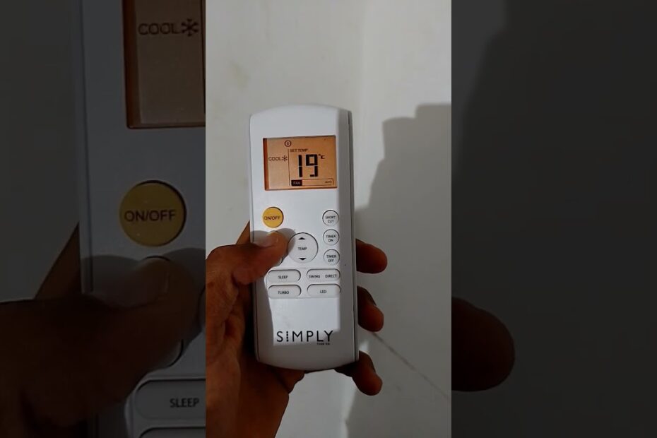 control remoto de climatización