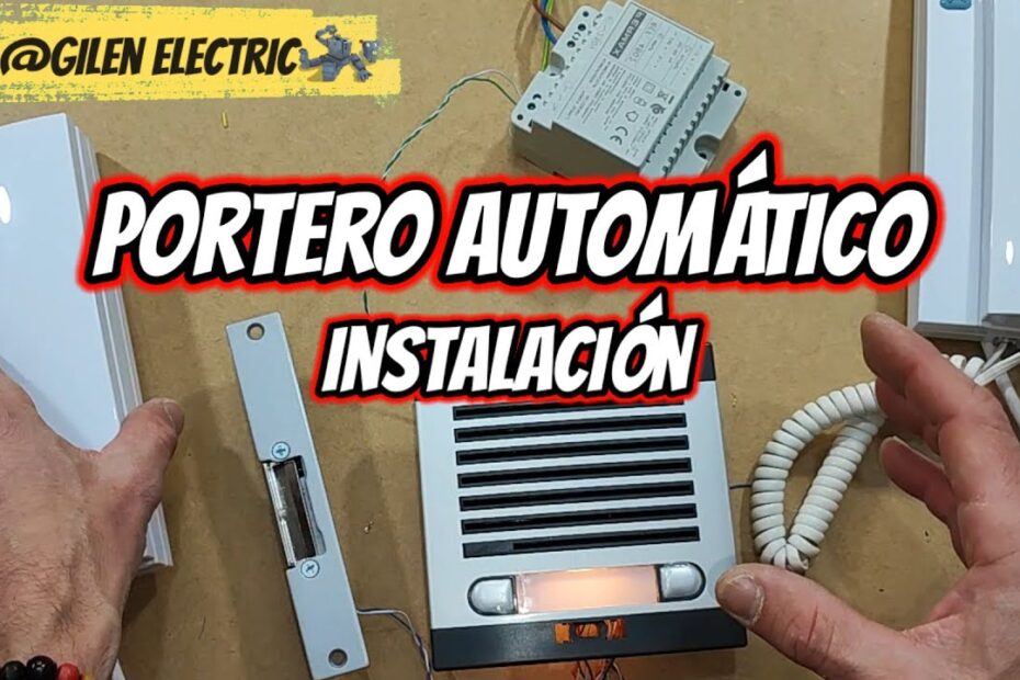 instalación de portero automático con apertura eléctrica