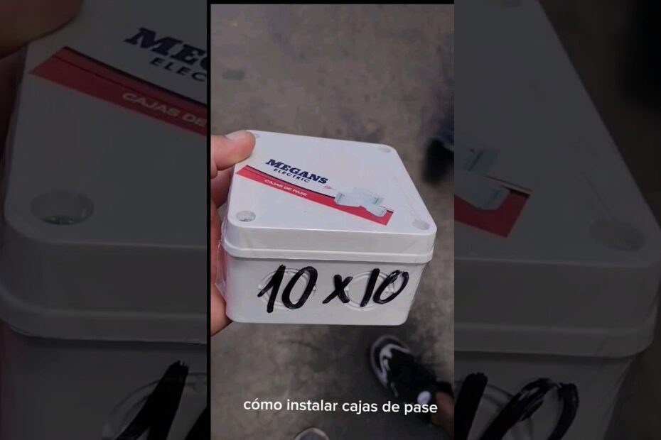 montaje de cajas de registro estancas